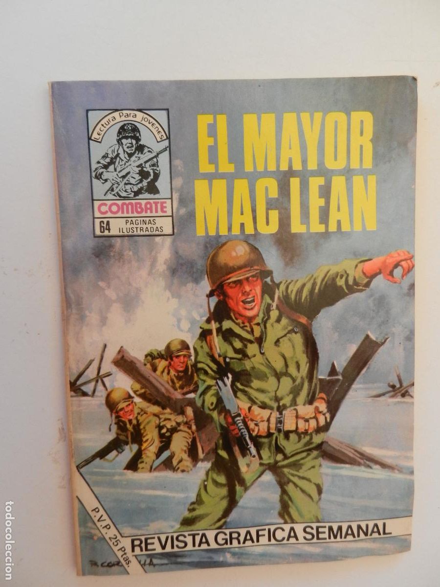 Tebeos: COMBATE - LECTURA PARA JOVENES -EL MAYOR MC LEAN - PRODUCCIONES EDITORIALES 1977.
