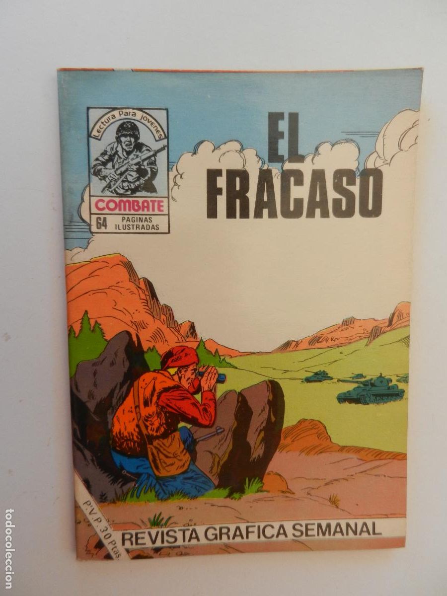 Tebeos: COMBATE - LECTURA PARA JOVENES - EL FRACASO - PRODUCCIONES EDITORIALES 1977.