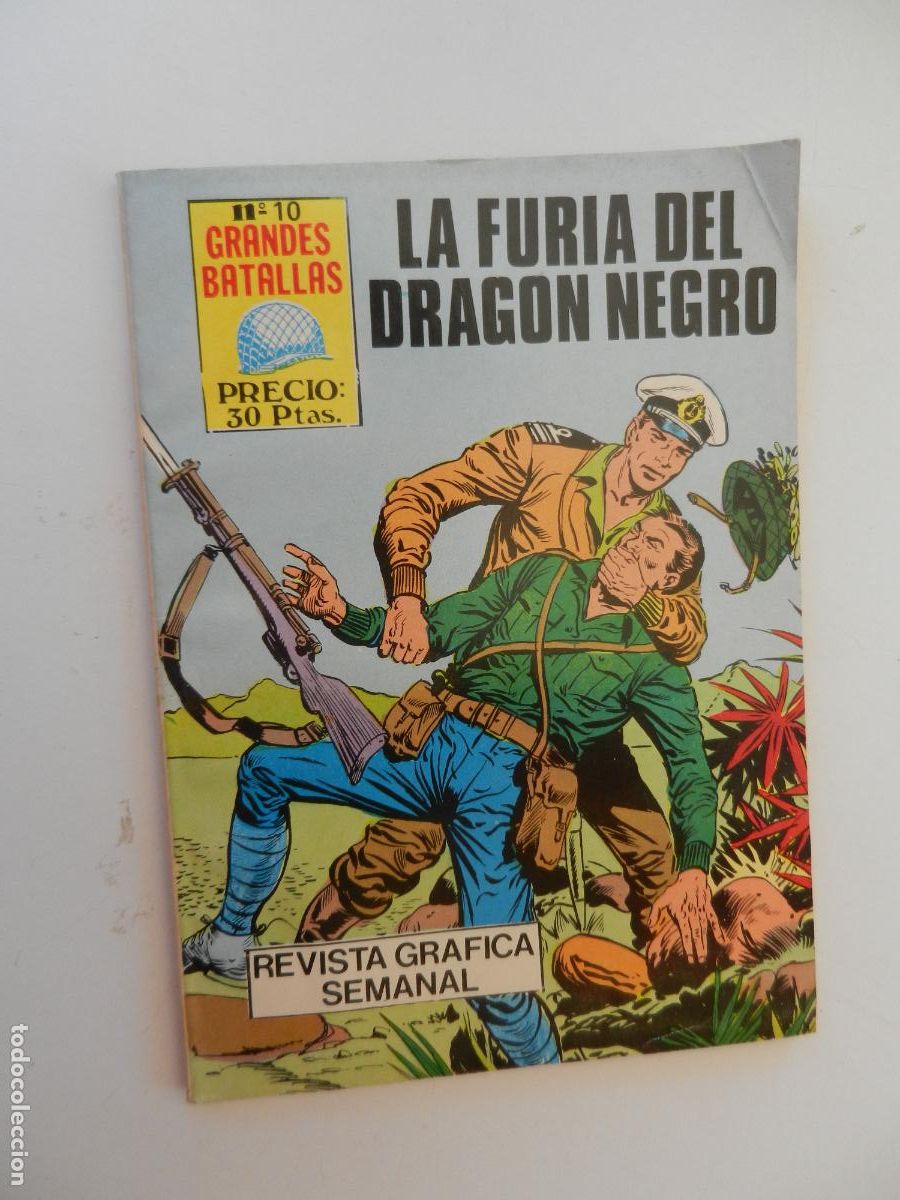 Tebeos: GRANDES BATALLAS - N&ordm; 10 - LA FURIA DEL DRAG&Oacute;N NEGRO - EDITORIAL ANTALBE 1981.