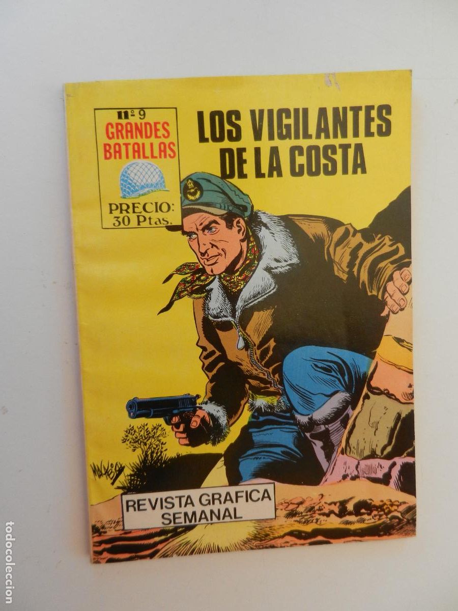 Tebeos: GRANDES BATALLAS - N&ordm; 9 - LOS VIGILANTES DE LA COSTA - EDITORIAL ANTALBE 1981.