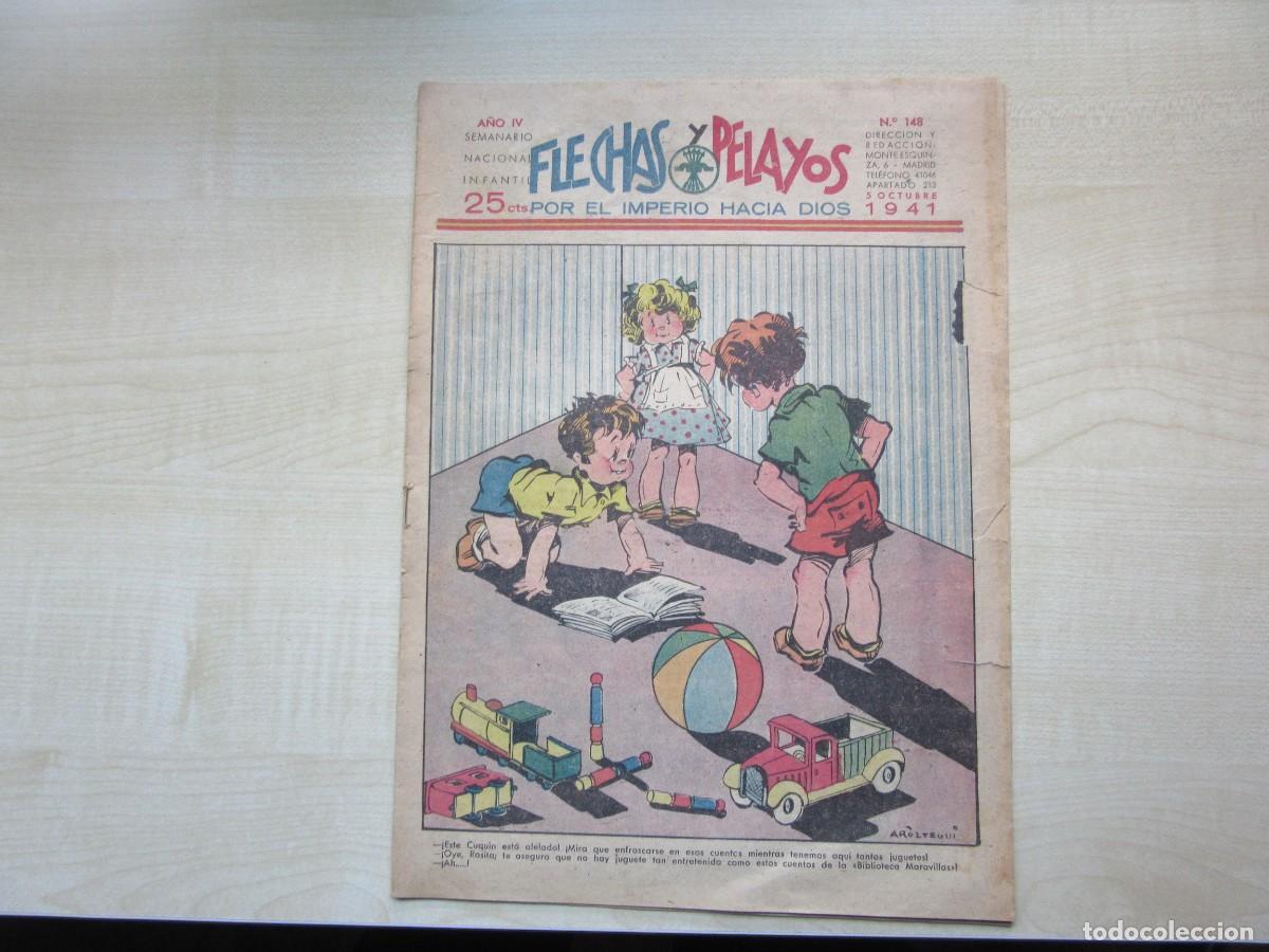 Tebeos: Flechas y Pelayos n&ordm; 148 5/10/1941