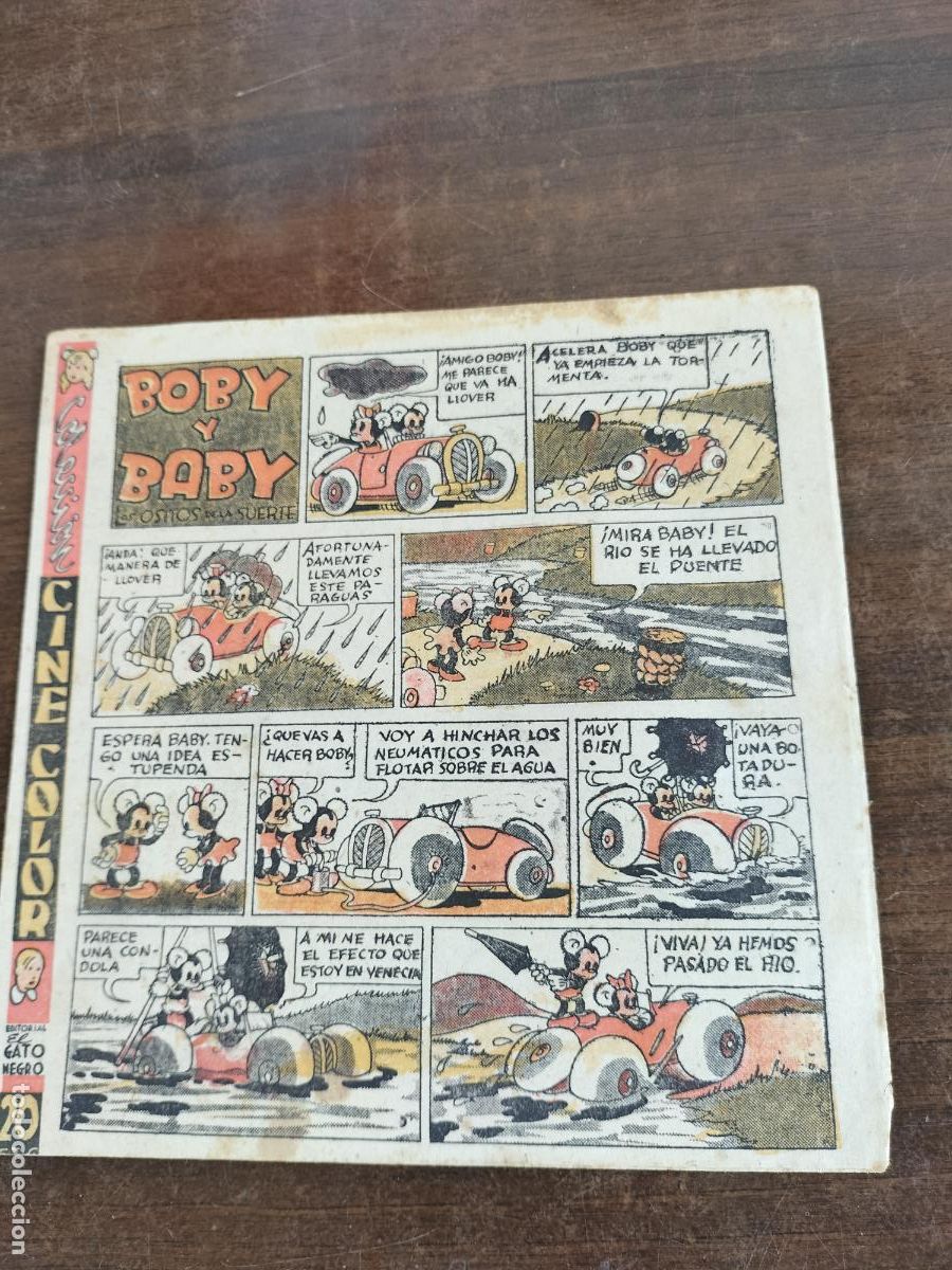 Tebeos: GATO NEGRO cine color boby y baby 20cts.
