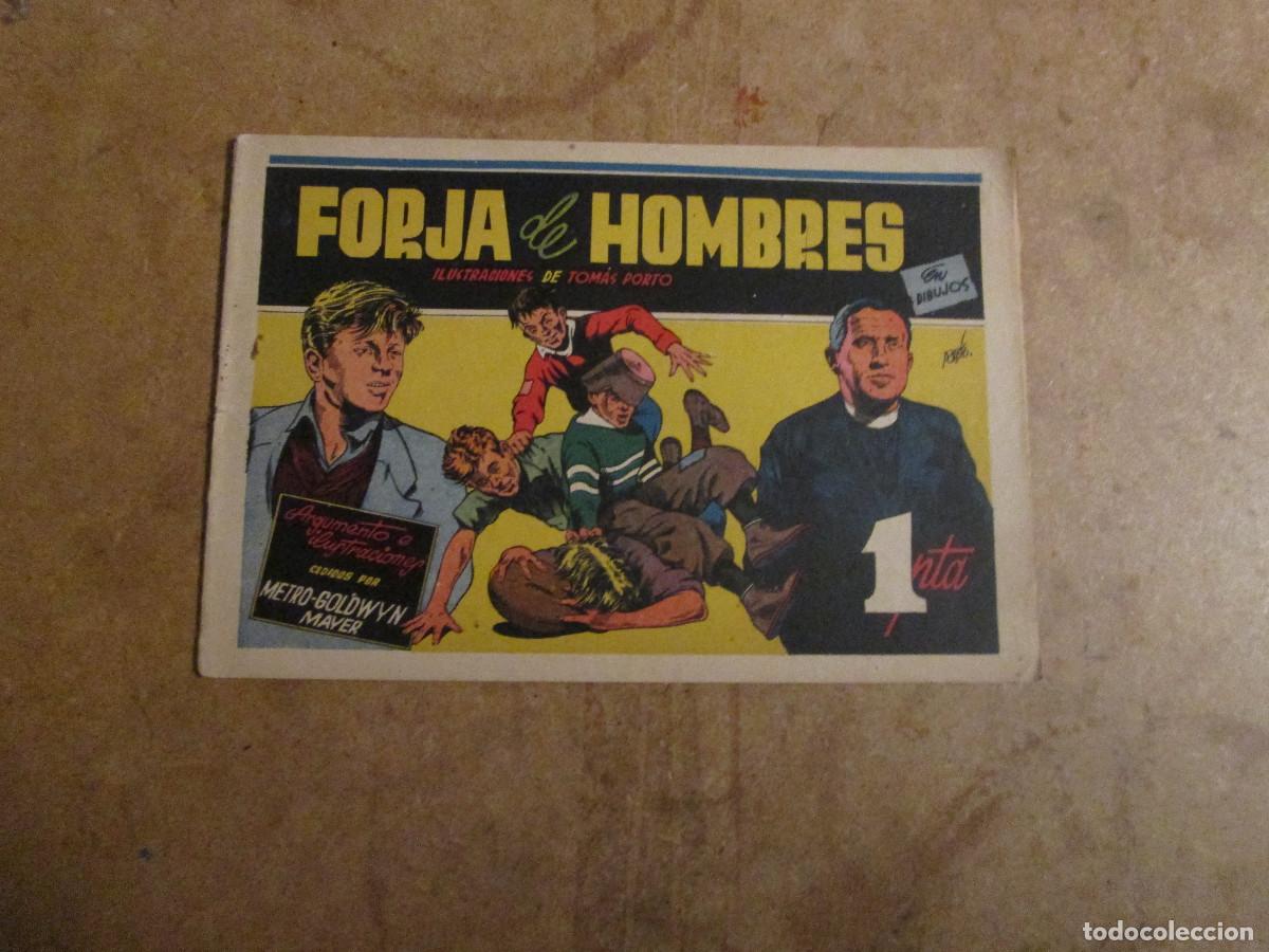 Tebeos: colecci&oacute;n peliculas famosas n&ordm; 16, Forja de hombres, ed. Cisne 1942, completo con cromos