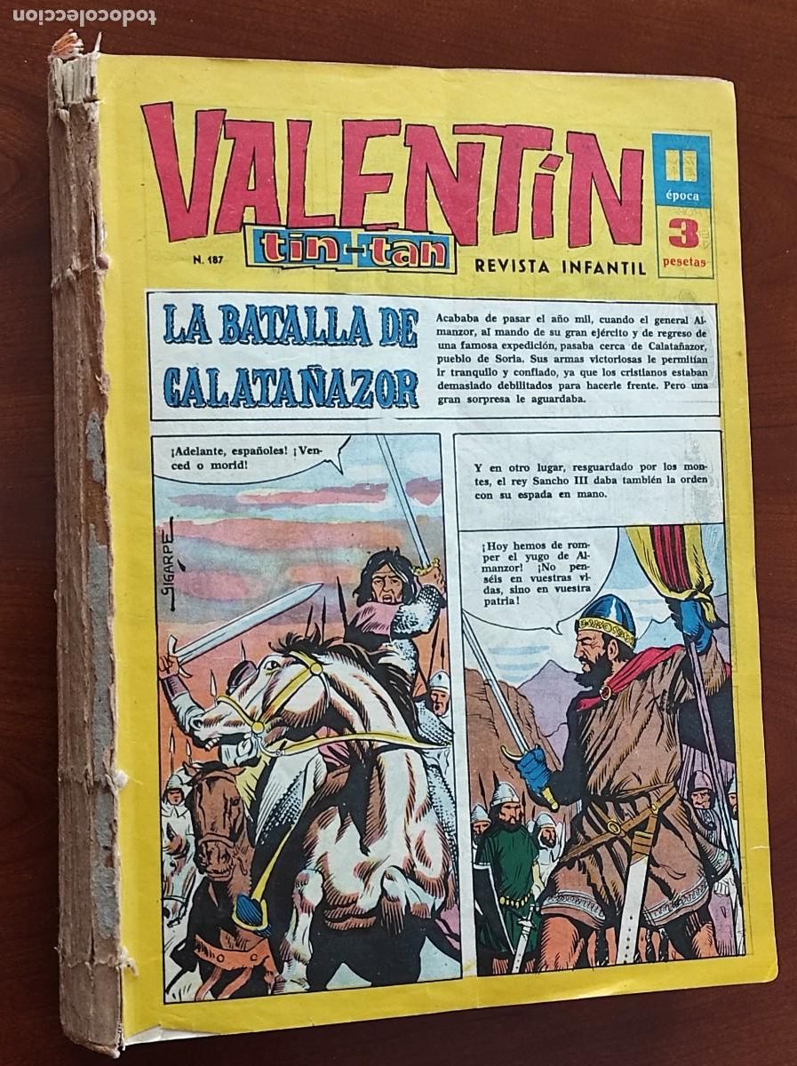 Tebeos: 37 EJEMPLARES ENCUADERNADOS DE LA REVISTA INFANTIL VALENT&Iacute;N TIN-TAN ENTRE EL N&ordm; 187 Y EL 226