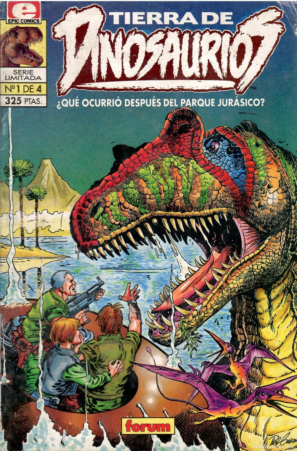 Tebeos: Comic Tierra de dinosaurios, n&ordm; 1 de 4 - Epic Comics, Marvel