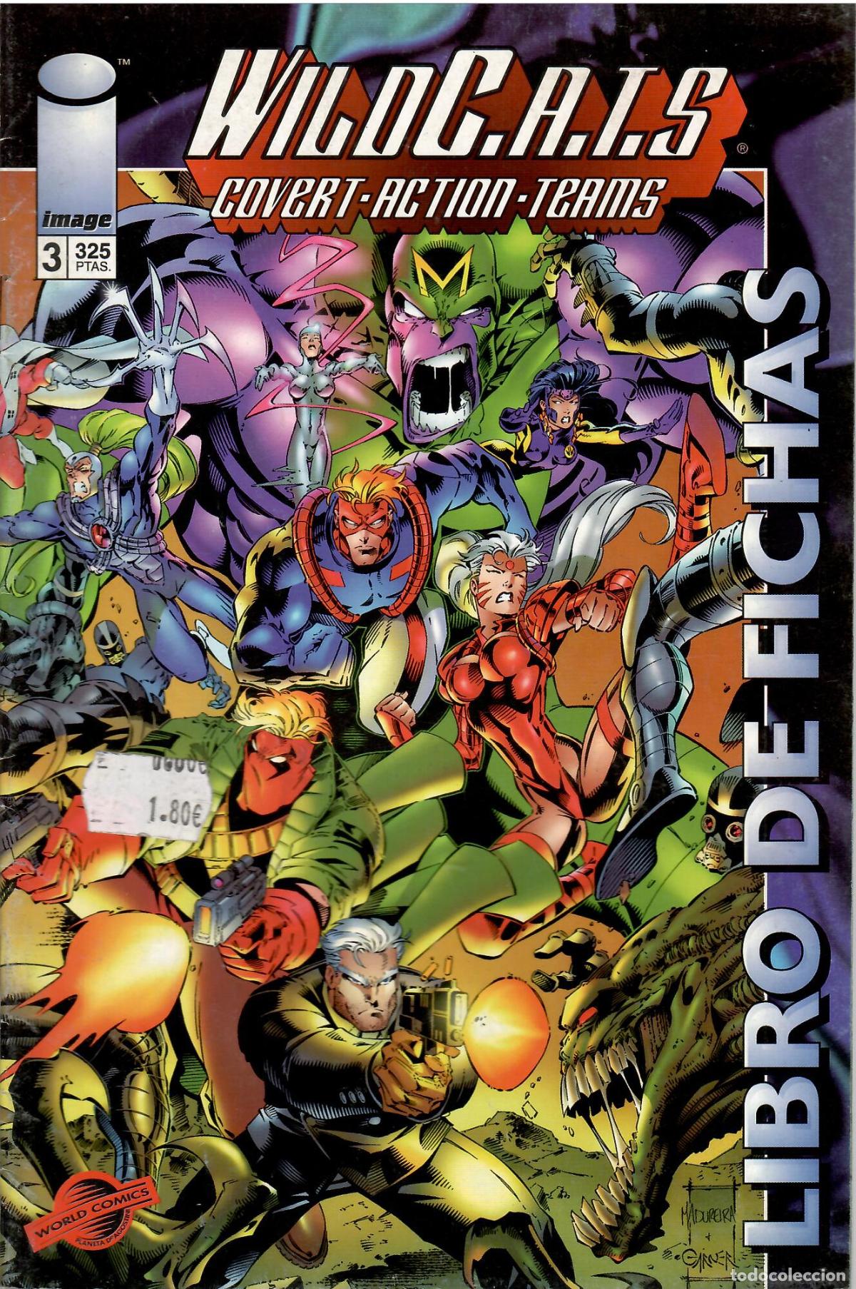 Tebeos: Comic WildCats (Wild C.A.T.S.). Libro de fichas, n&ordm; 3 (en castelllano) - Image