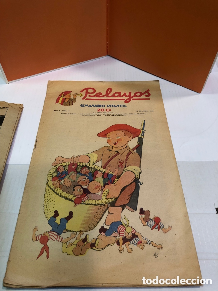 Giornalini: Pelayos - Semanario Infantil. A&ntilde;o III, N&ordm; 77.