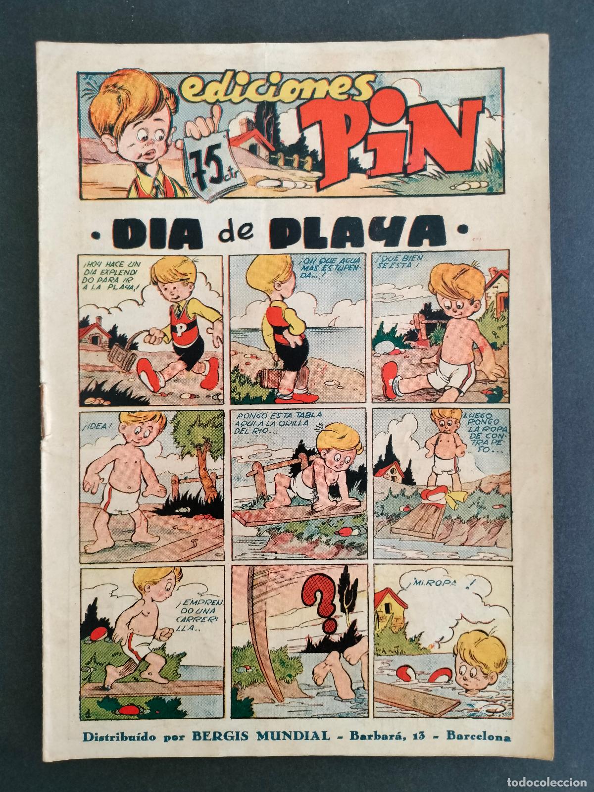 Tebeos: EDICIONES PIN N&ordm; 3 - DIA DE PLAYA - ORIGINAL BERGIS MUNDIAL 1946 BUEN ESTADO!!
