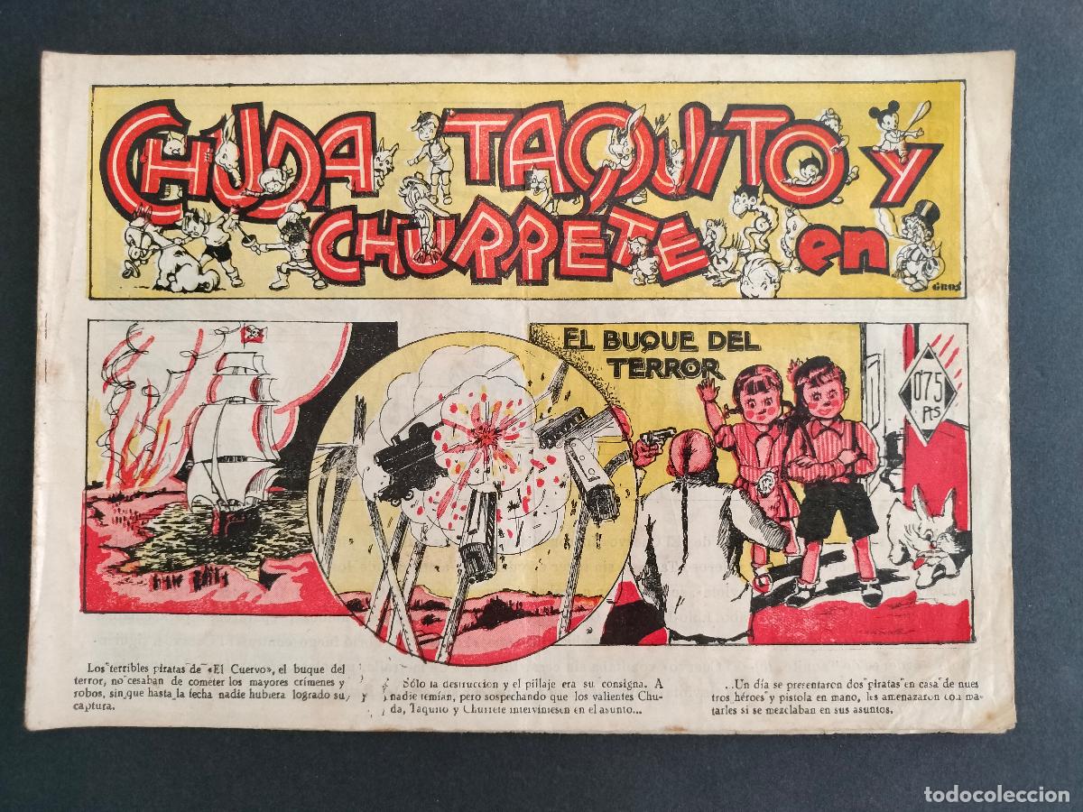 Comics: COLECCION RADIO JAUJA N&ordm; 13 CHUDA TAQUITO Y CHURRETE EN EL BUQUE DEL TERROR 1944 RIALTO N&ordm; INEDITO!!