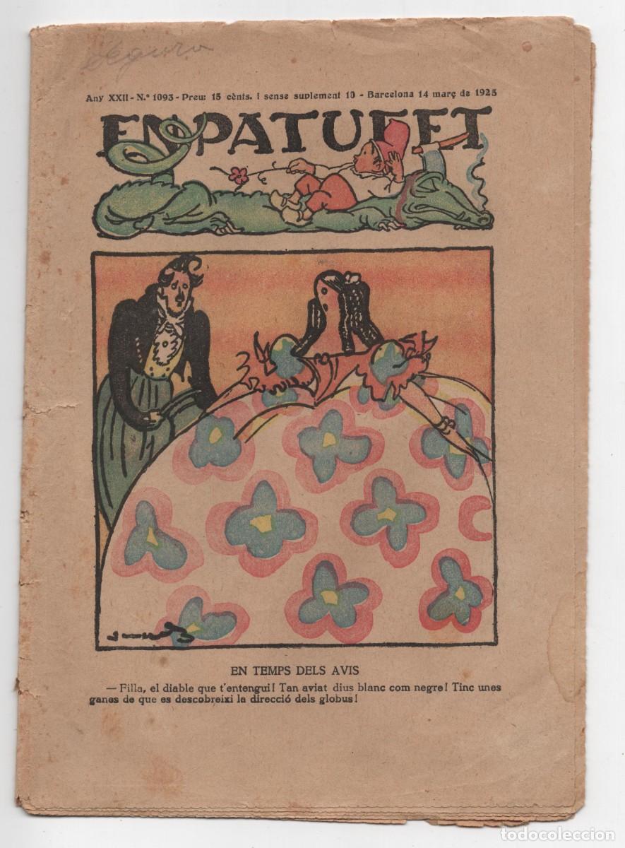 Tebeos: EN PATUFET NUMERO 1093 EN CATALA BARCELONA 14 MAR&ccedil; DE 1925 IMAGEN DE DOS CARAS