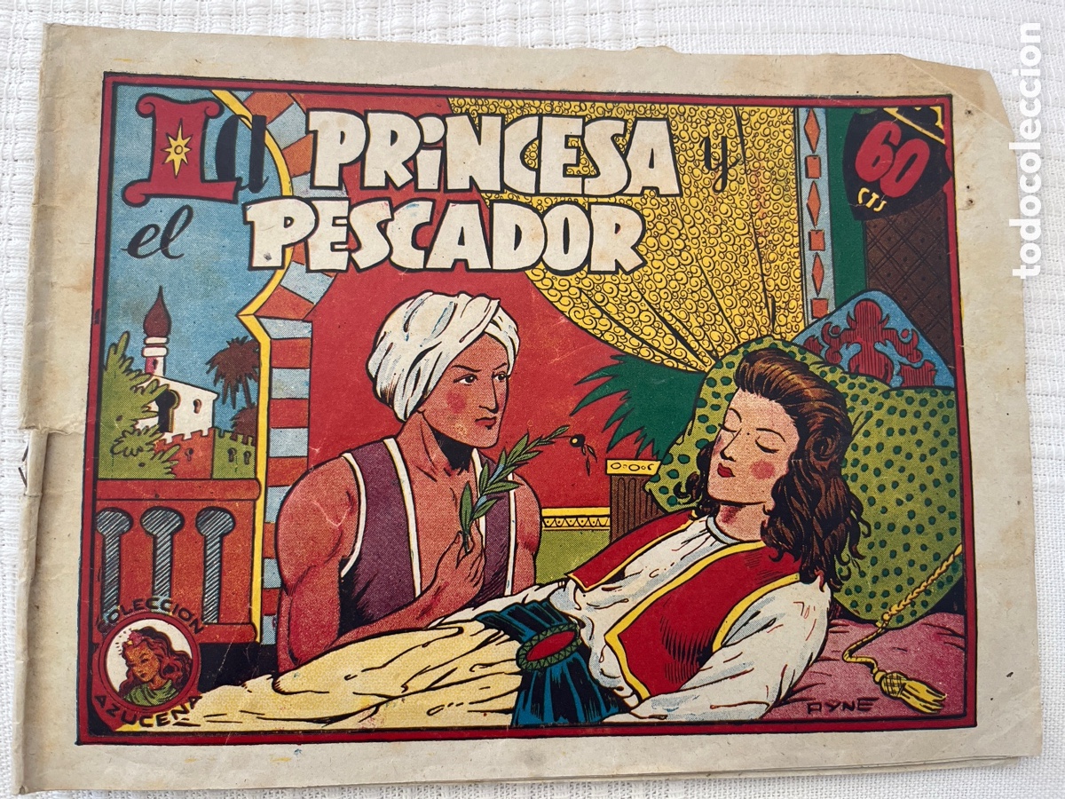 Tebeos: La Princesa y El Pescador. Selecci&oacute;n Azucena