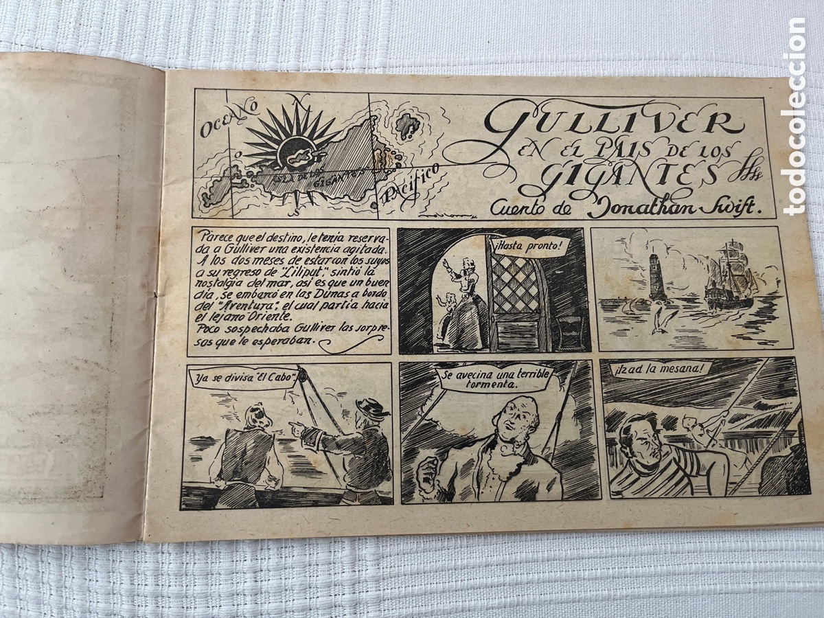 Tebeos: Cuento Gulliver en el Pais De Los Gigantes - Foto 3