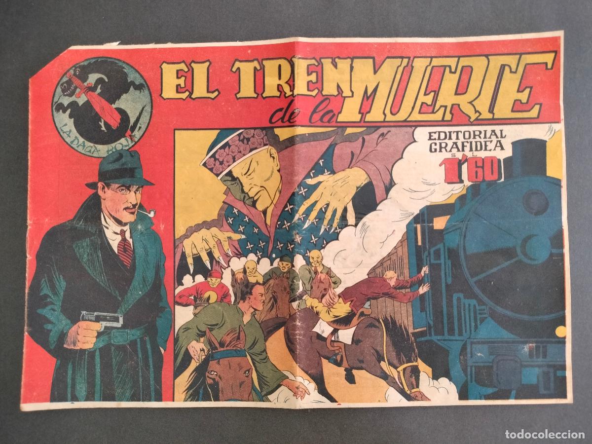Comics: LA DAGA ROJA N&ordm; 3 EL TREN DE LA MUERTE ORIGINAL DE EPOCA EDITORIAL GRAFIDEA 1947 MUY DIFICIL!!!