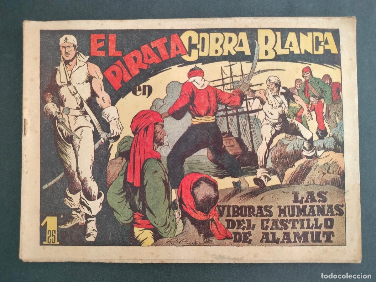 Tebeos: EL PIRATA COBRA BLANCA N&ordm; 1 ORIGINAL DE EPOCA EDITORIAL CIES 1947 MUY DIFICIL!!!
