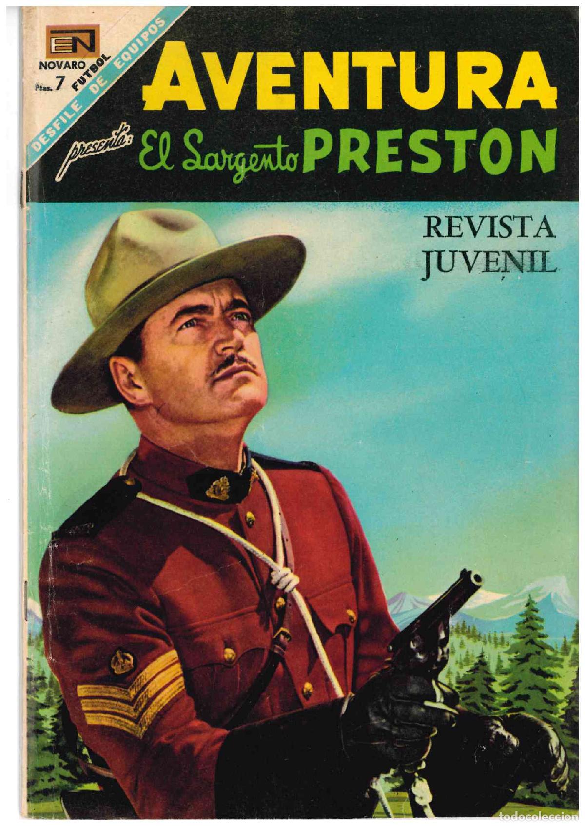 Tebeos: Aventura. Novaro 1968. N&ordm; 535. El Sargento Preston