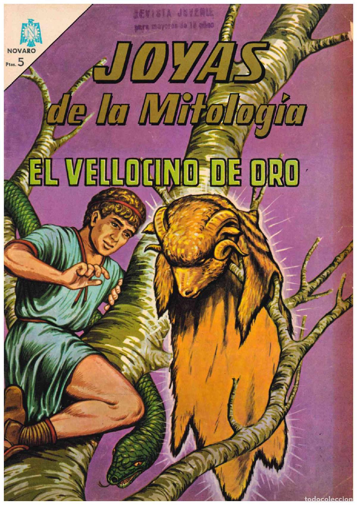 Tebeos: Joyas de la Mitolog&iacute;a. Novaro 1964. N&ordm; 21. El vellocino de oro