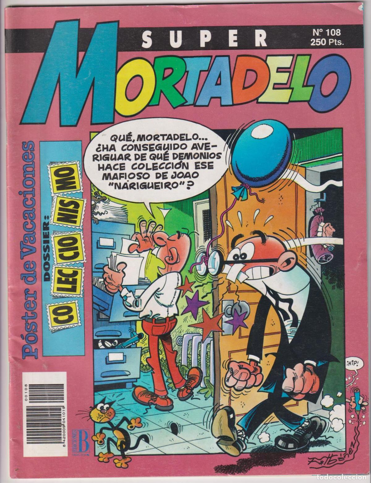 Tebeos: Super Mortadelo n&ordm; 108. Contiene poster de Mortadelo
