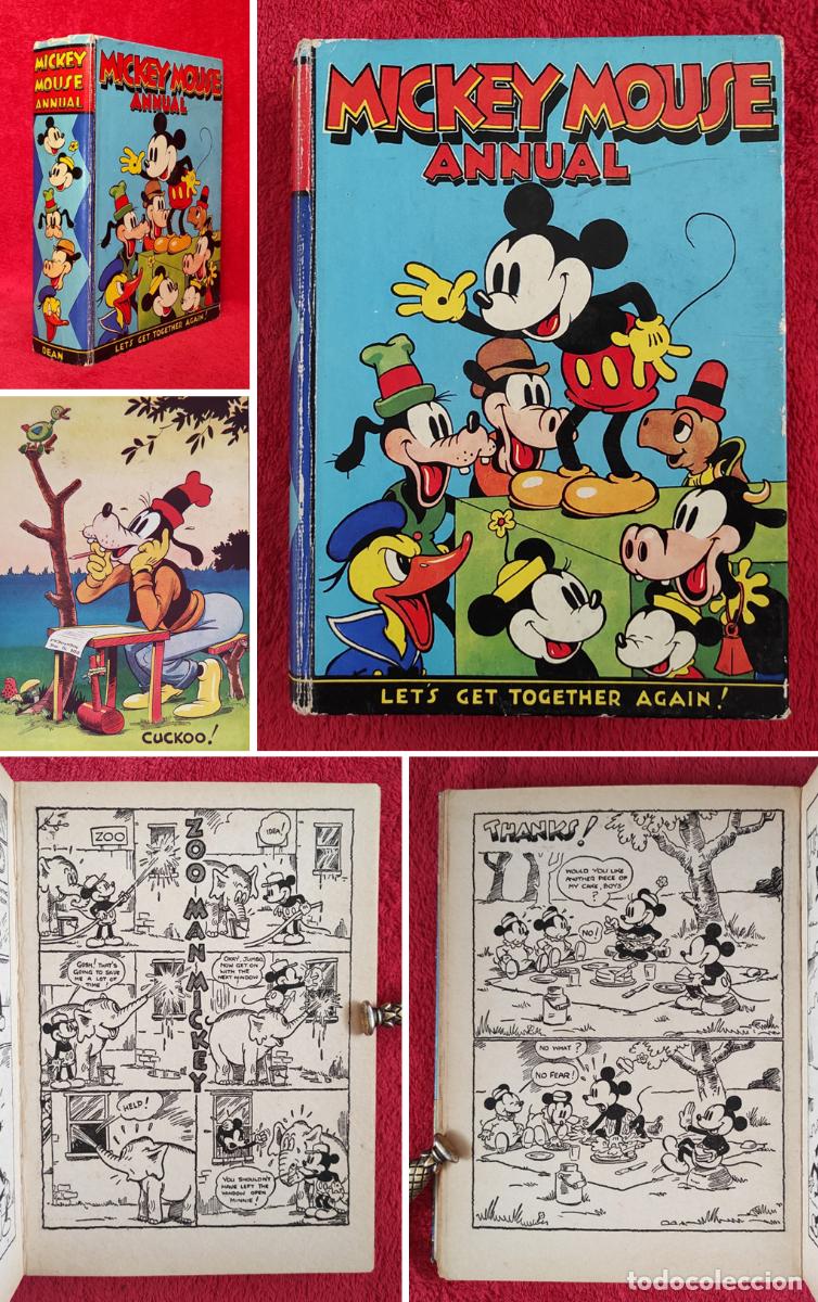 Tebeos: ❤️️A&Ntilde;O 1938 - MICKEY MOUSE ANNUAL 1938 - PRIMERA EDICI&Oacute;N - DISNEY - 88 A&Ntilde;OS DE ANTIG&Uuml;EDAD