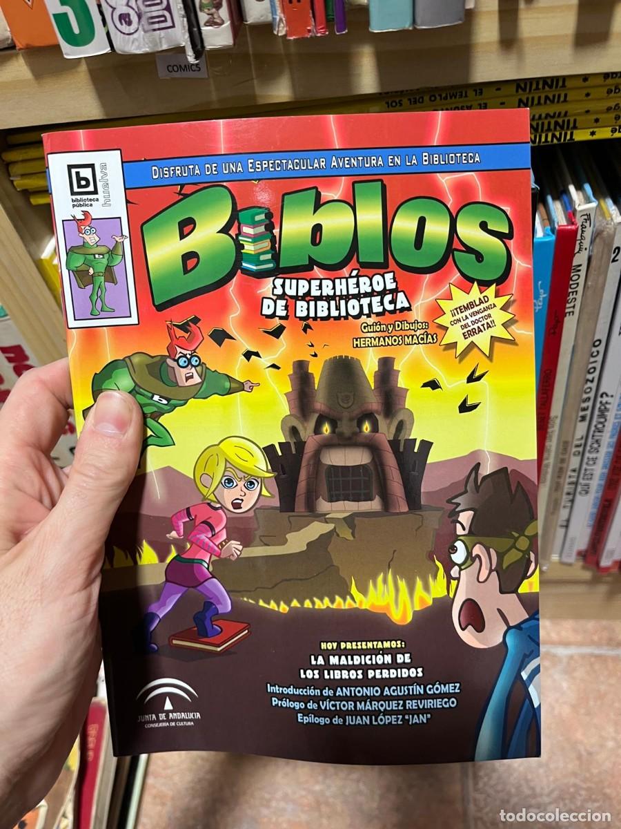 Tebeos: COMIC5 Biblos SUPERH&Eacute;ROE DE BIBLIOTECA Gui&oacute;n y Dibujos: macian hnos