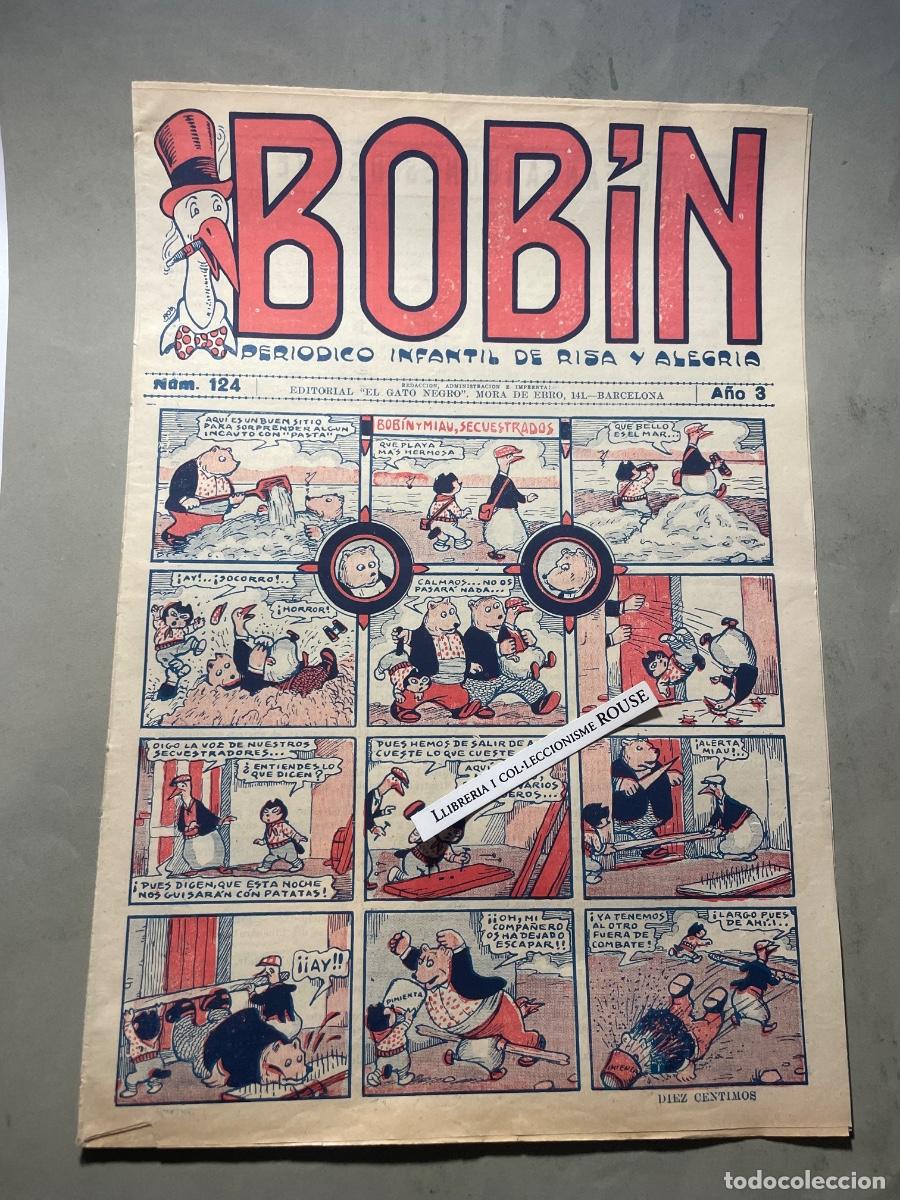 Tebeos: BOBIN - PERIODICO INFANTIL DE RISA Y ALEGRIA A&Ntilde;O 3 - N&ordm; 124 EDT. ''EL GATO NEGRO'' BARCELONA