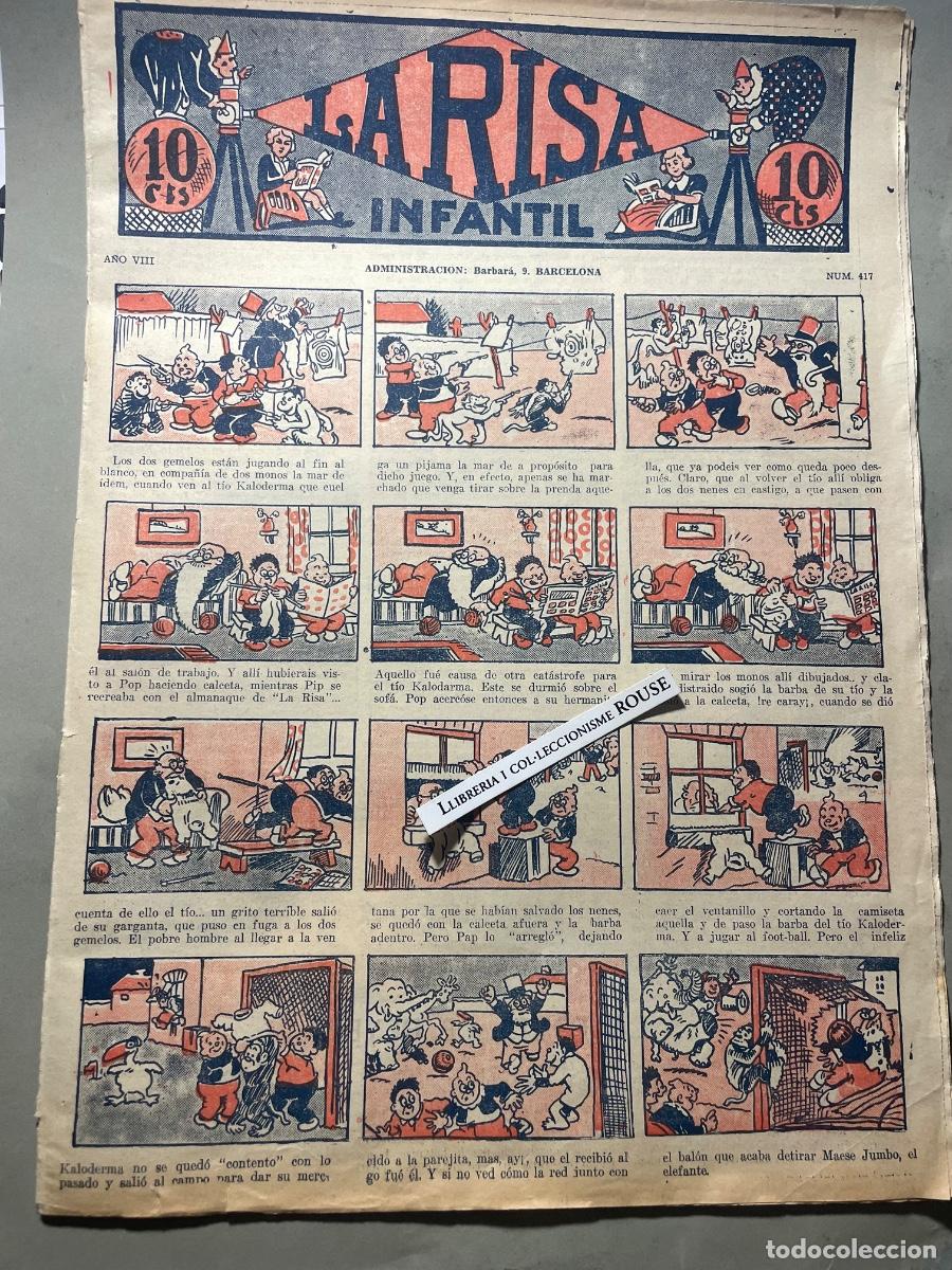 Tebeos: LA RISA INFANTIL A&Ntilde;O VIII N&ordm; 417 - ADMINISTRACION BARBER&Aacute; N&ordm; 9 - BARCELONA