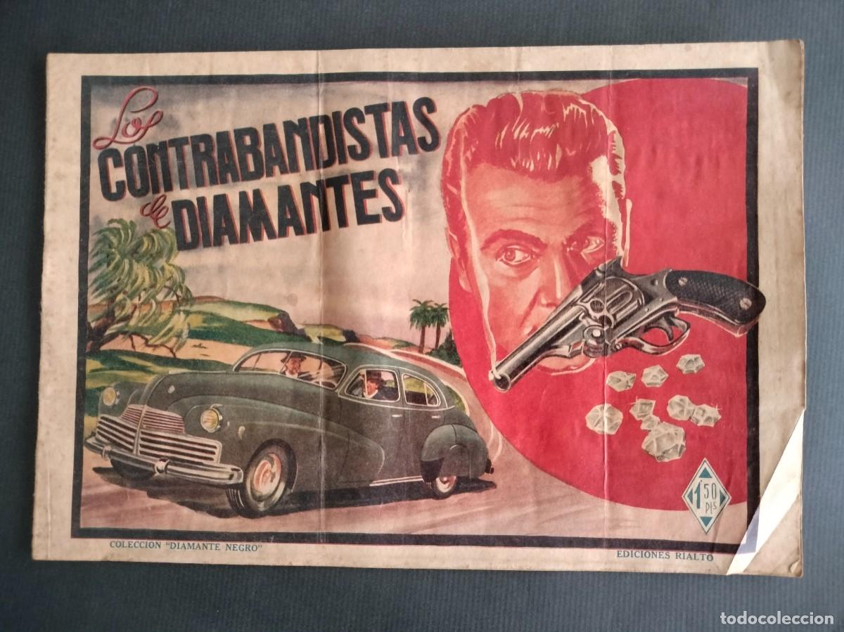 Tebeos: COLECCION DIAMANTE NEGRO N&ordm; 55 - LOS CONTRABANDISTAS DE DIAMANTES ORIGINAL RIALTO 1944 MUY DIFICIL!!