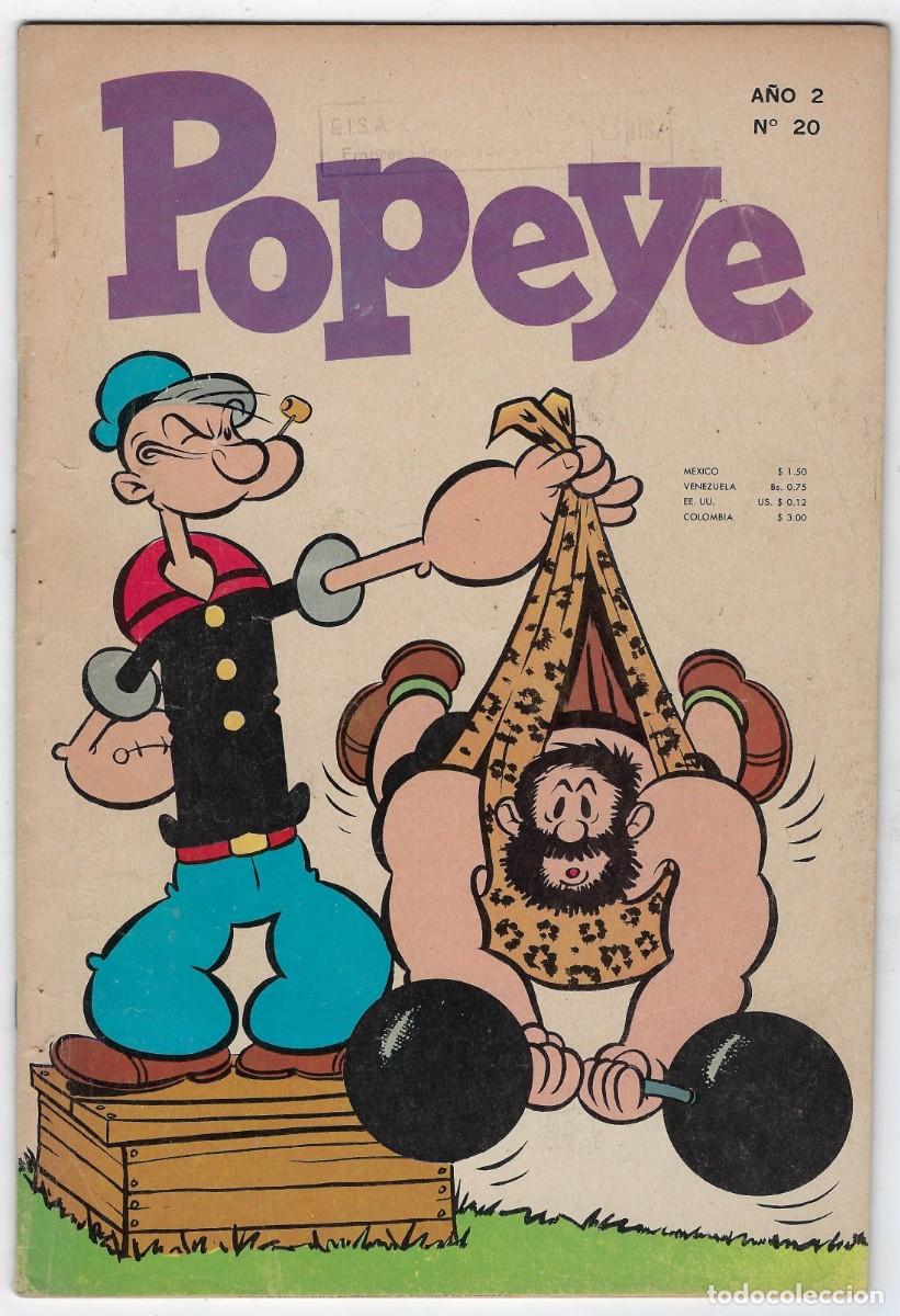 Tebeos: POPEYE EL MARINO EN: HOMBRE FUERTE - A&Ntilde;O 2 N&ordm; 20 *** CAMBRIDGE PUBLISHING*** COLOMBIA