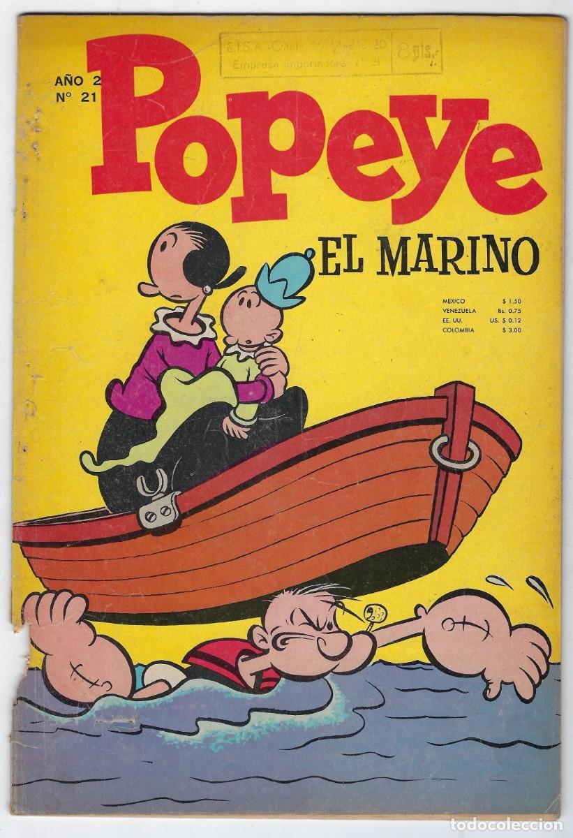 Tebeos: POPEYE EL MARINO EN: LA HISTORIA DE COCOLISO - A&Ntilde;O 2 N&ordm; 21 *** CAMBRIDGE PUBLISHING*** COLOMBIA
