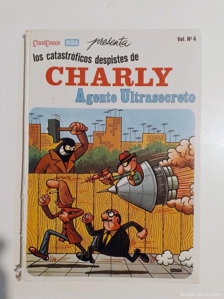Tebeos: Los Catastr&oacute;ficos Despistes de Charly Agente Ultrasecreto Vol. 4 - Ed. Boga 1973