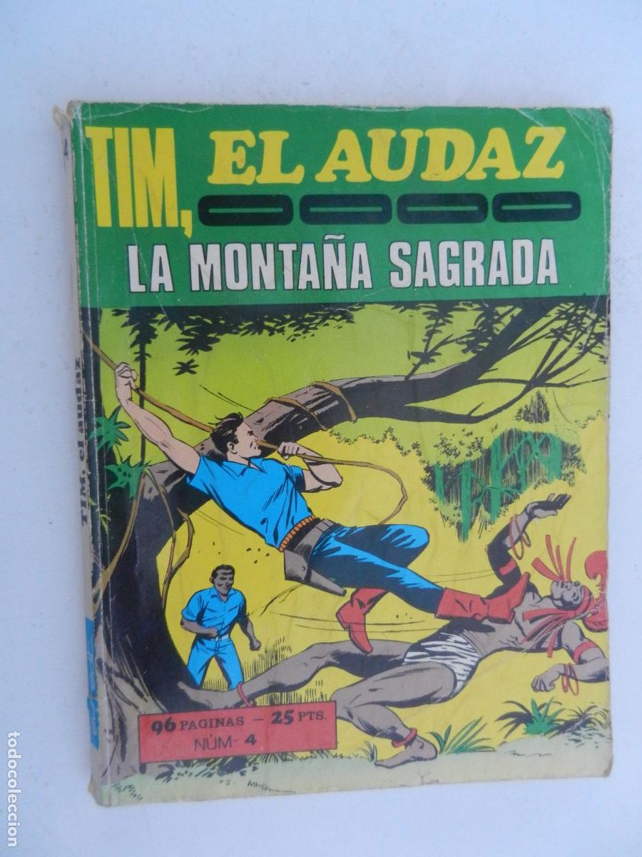 Tebeos: TIM, EL AUDAZ - LA MONTA&Ntilde;A SAGRADA - N&ordm; 4 - EUREDIT 1970.
