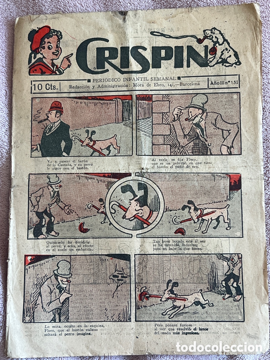 Tebeos: RARO! 1924 CRISP&Iacute;N PERI&Oacute;DICO INFANTIL N&deg;131