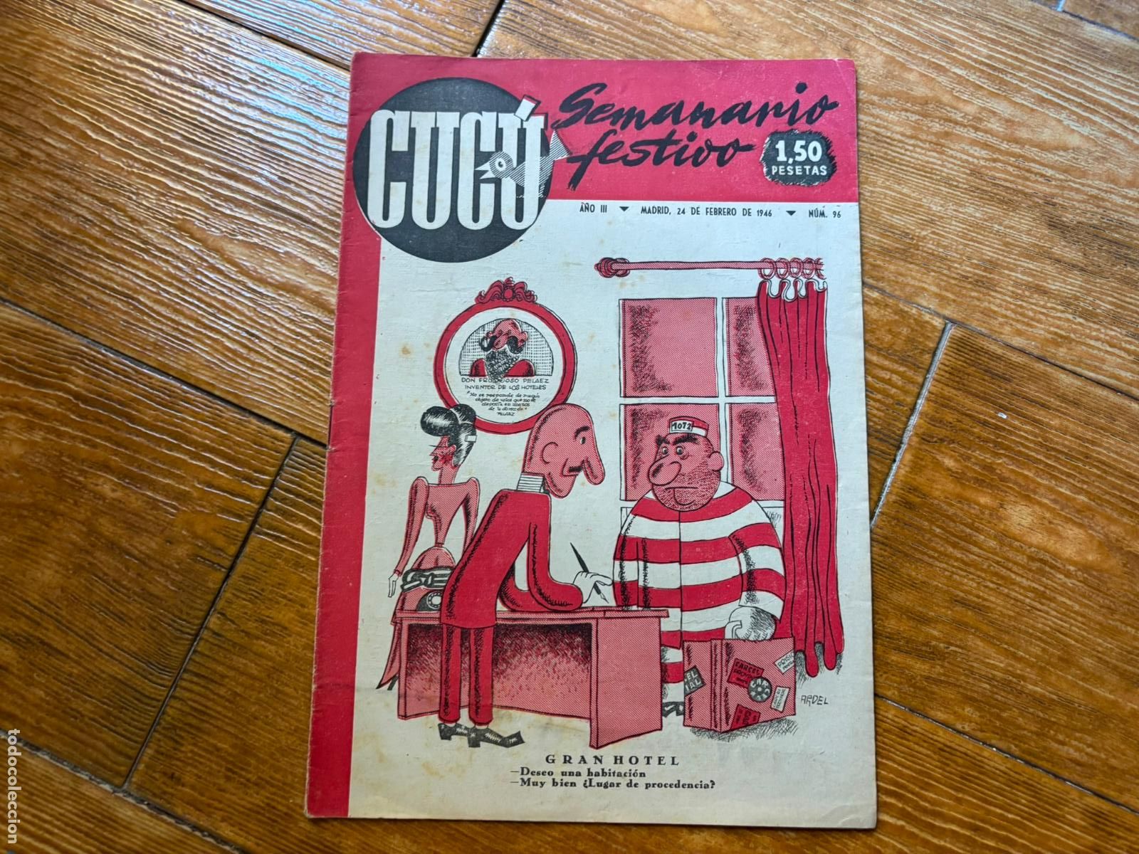 Tebeos: CUC&Uacute; N&ordm; 96 SEMANARIO FESTIVO (VVAA) GR&Aacute;FICAS MADRID, 1947