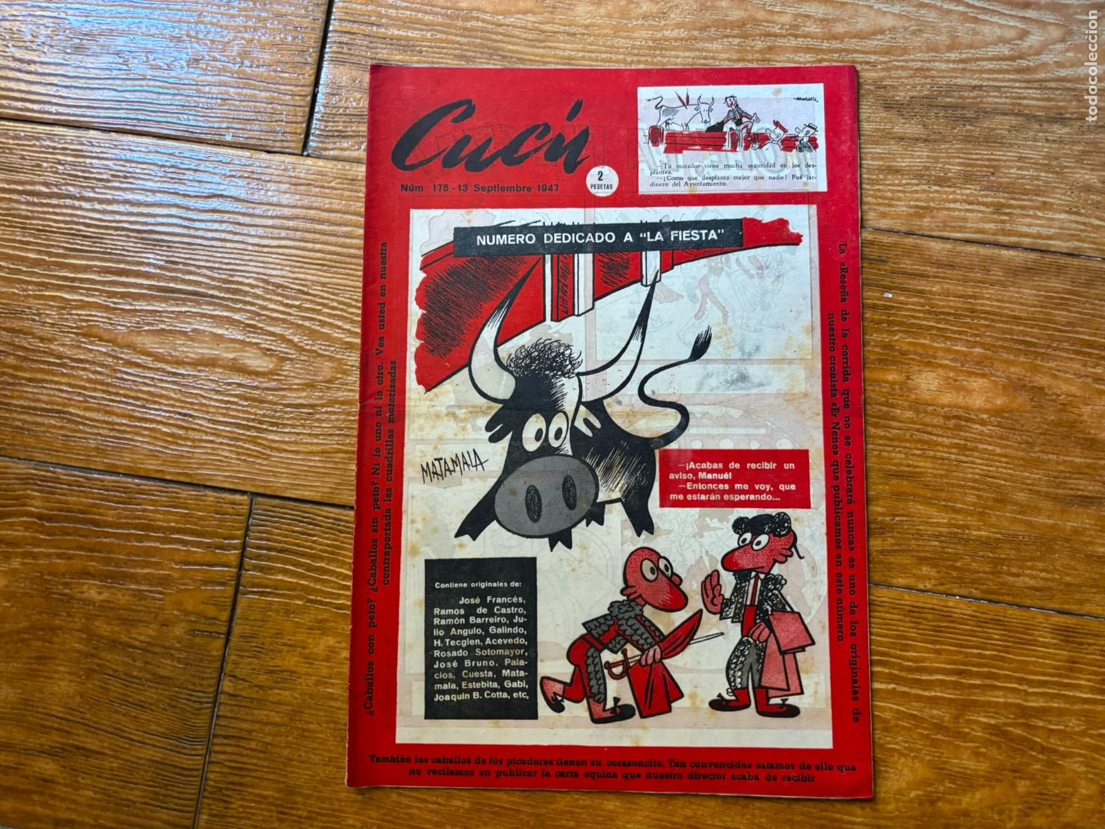 Tebeos: CUC&Uacute; N&ordm; 175 SEMANARIO FESTIVO (VVAA) GR&Aacute;FICAS MADRID, 1947