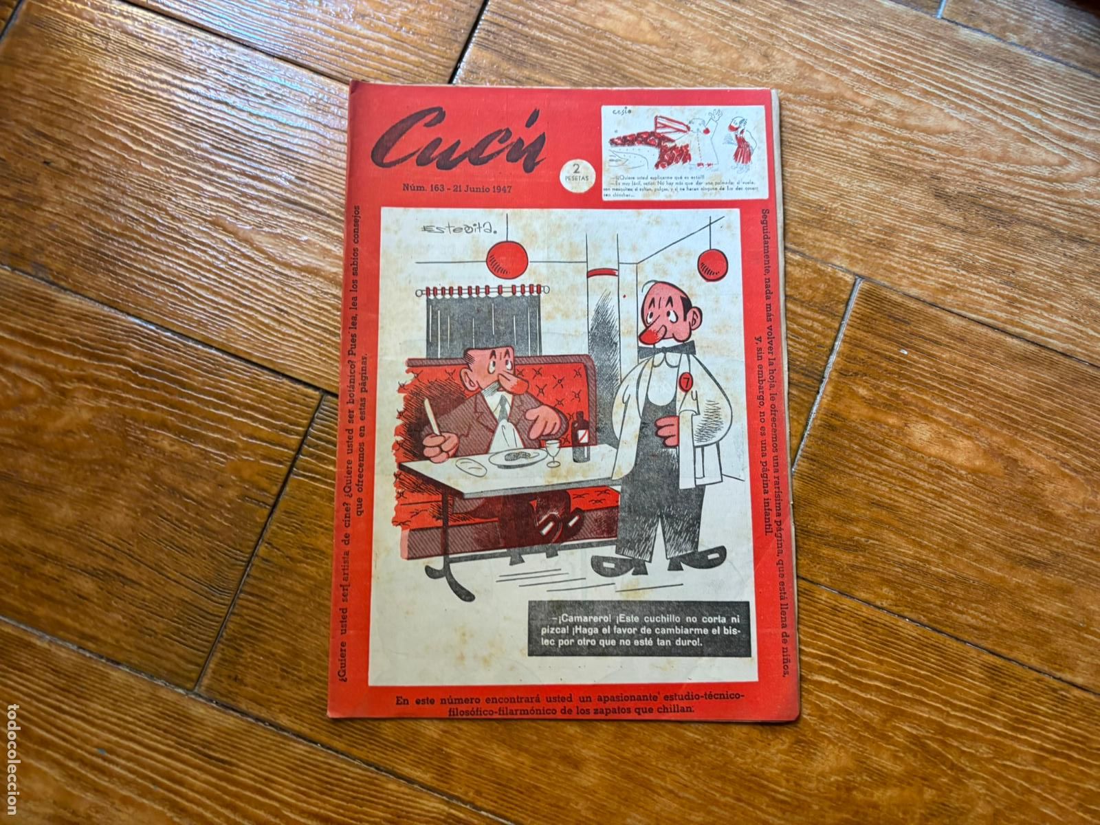 Tebeos: CUC&Uacute; N&ordm; 163 SEMANARIO FESTIVO (VVAA) GR&Aacute;FICAS MADRID, 1947