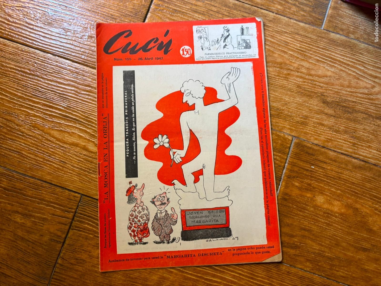 Tebeos: CUC&Uacute; N&ordm; 155 SEMANARIO FESTIVO (VVAA) GR&Aacute;FICAS MADRID, 1947