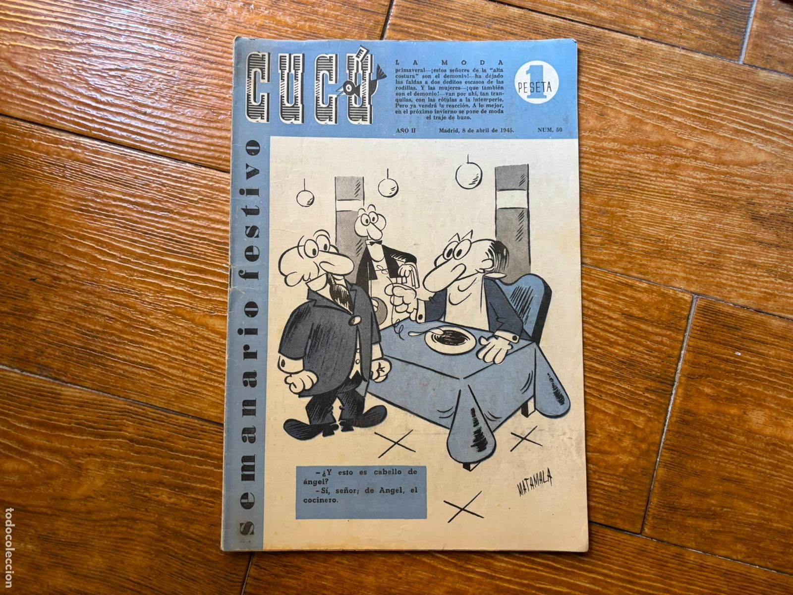 Tebeos: CUC&Uacute; N&ordm; 50 SEMANARIO FESTIVO (VVAA) GR&Aacute;FICAS MADRID, 1947