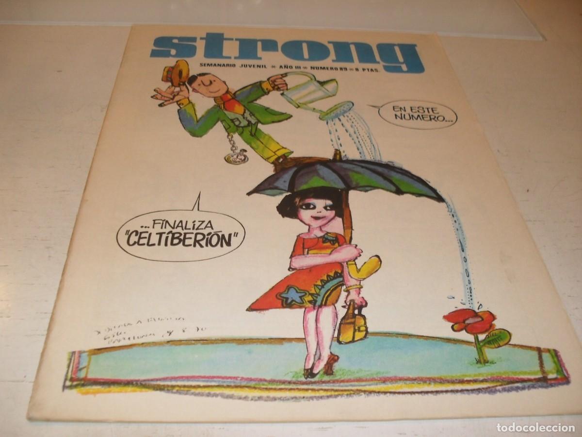 Tebeos: STRONG N&ordm; 89,ULTIMOS N&ordm;,DE 90,CON POSTER SLALOM,EDITA ARGOS,1969,DE KIOSKO