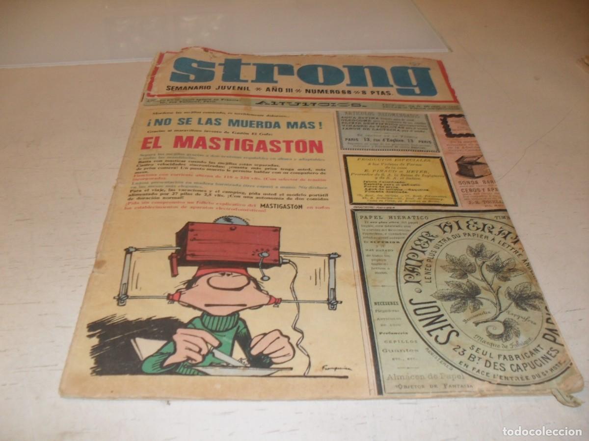 Tebeos: STRONG N&ordm; 68,CON DON CARTULINO,COMIC PSICODELICO,DE 90,EDITA ARGOS,1969