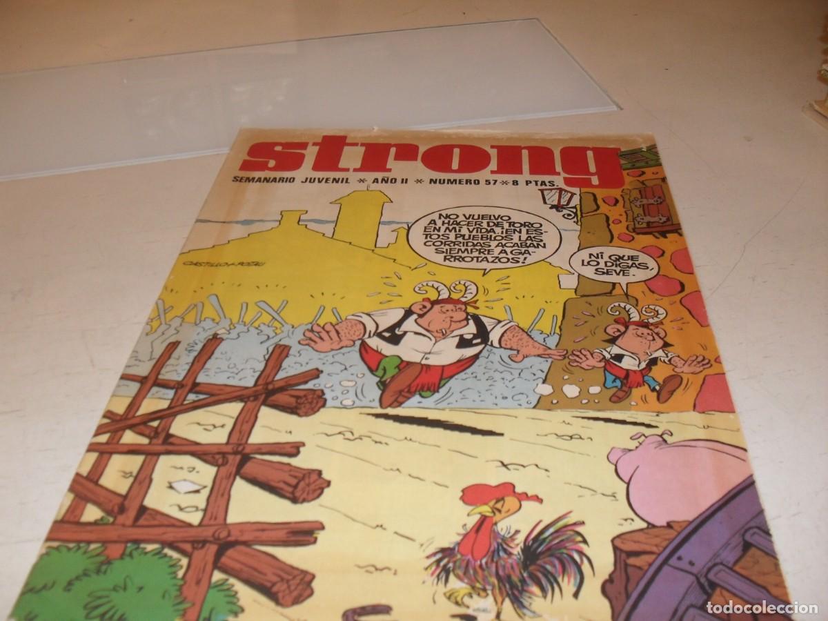 Tebeos: STRONG N&ordm; 57,CON SEVERINO Y SEVERIANO,DE CASTILLO,DE 90,EDITA ARGOS,1969