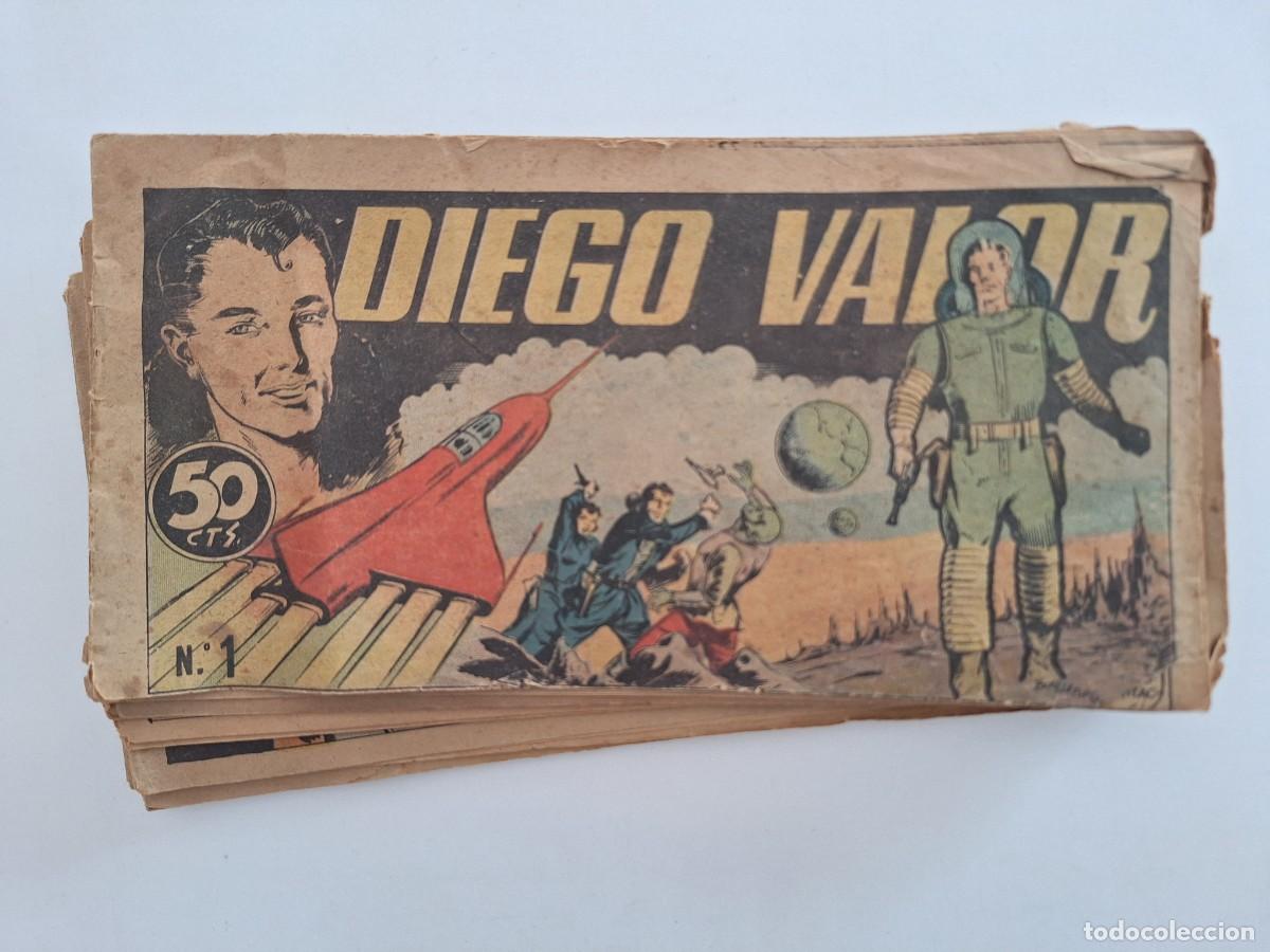 Tebeos: LOTE 11 COMICS DIEGO VALOR ORIGINAL CONTIENE EL N&ordm; 1 VER FOTOS