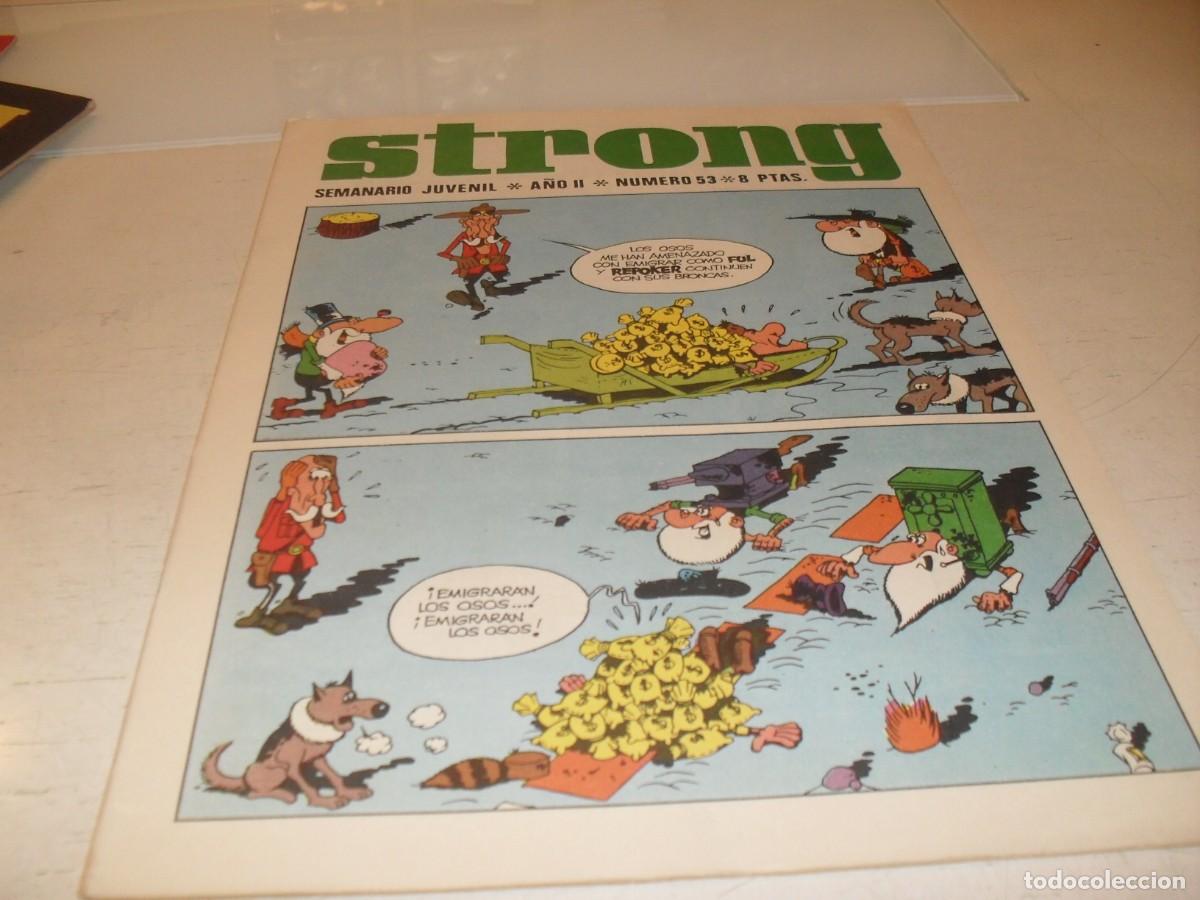 Tebeos: STRONG N&ordm; 53,CON POSTER CARTELES DE CIRCO,DE KIOSKO,DE 90,EDITA ARGOS,1969