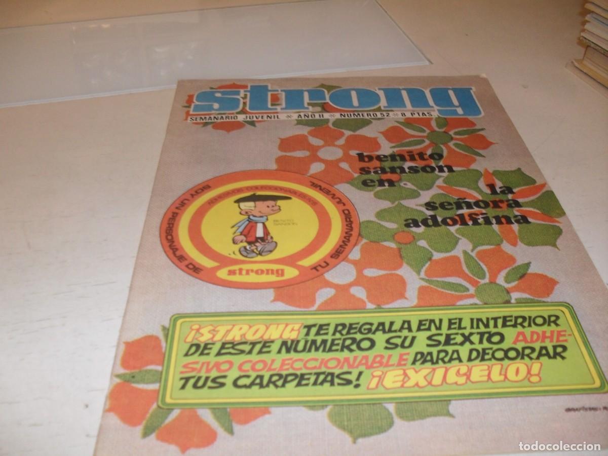 Tebeos: STRONG N&ordm; 52,CON BENITO SANSON:LA SRA.ADOLFINA,DE KIOSKO,DE 90,EDITA ARGOS,1969