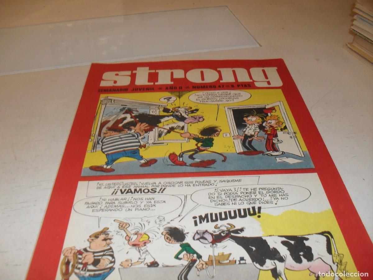 Tebeos: STRONG N&ordm; 47,EN PAGINA CENTRAL FICHA DE PEDRO ALFEREZ,DE KIOSKO,DE 90,EDITA ARGOS,1969