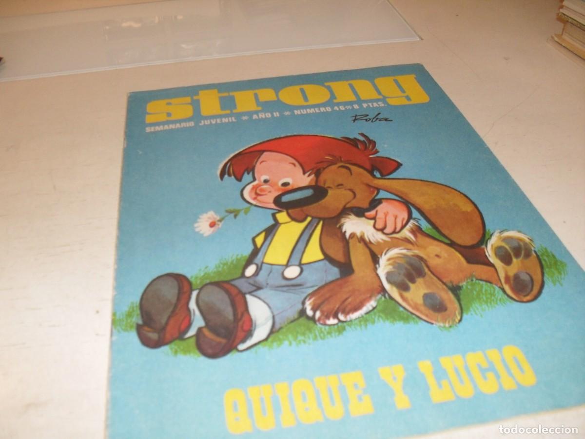 Tebeos: STRONG N&ordm; 46,CON QUIQUE Y LUCIO EN PORTADA,DE KIOSKO,DE 90,EDITA ARGOS,1969