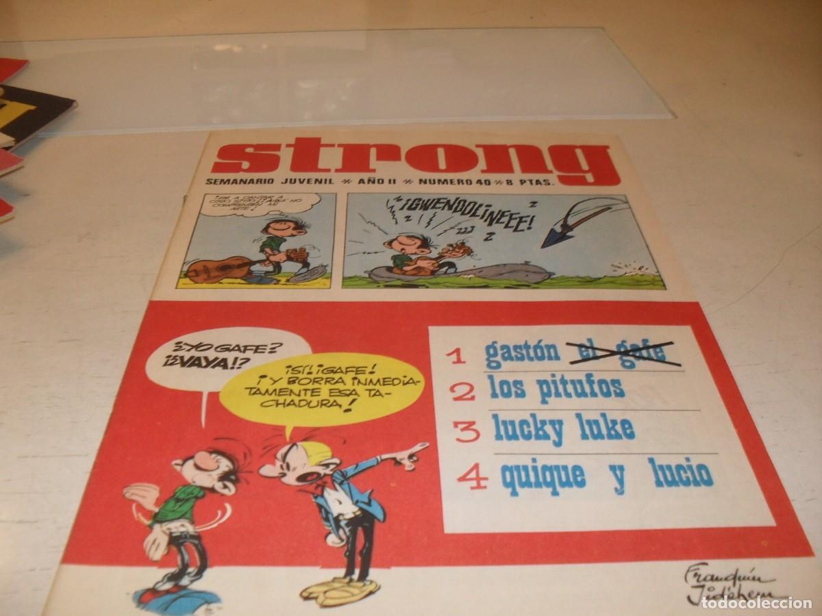 Tebeos: STRONG N&ordm; 40,CON LOS PITUFOS:AL ATAQUE,DE KIOSKO,DE 90,EDITA ARGOS,1969
