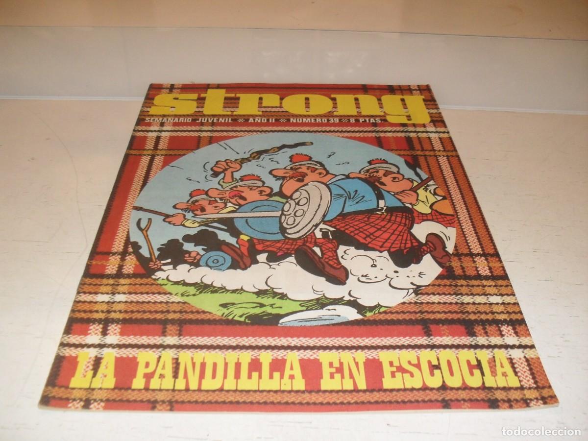 Tebeos: STRONG N&ordm; 39,CON LA PANDILLA EN ESCOCIA,DE KIOSKO,DE 90,EDITA ARGOS,1969