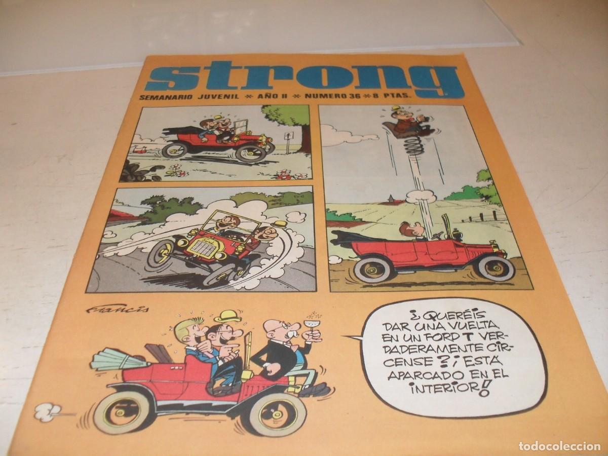 Tebeos: STRONG N&ordm; 36,CON POSTER LA CORONACION DE NAPOLEON,DE KIOSKO,DE 90,EDITA ARGOS,1969