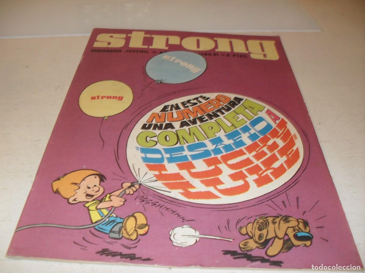 Tebeos: STRONG N&ordm; 31,EN CONTRAPORTADA PUBLICIDAD DE PALIN PALOTES,DE KIOSKO.DE 90,EDITA ARGOS,1969