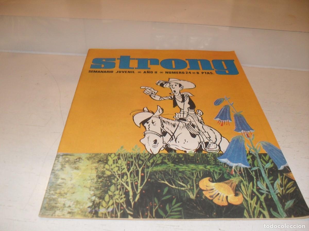 Tebeos: STRONG N&ordm; 24,EN INTERIOR FICHA DEL DIBUJANTE FRANQUIN.DE 90,EDITA ARGOS,1969