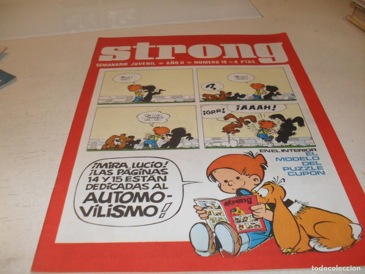 Tebeos: STRONG N&ordm; 19,CON PRECIOSO POSTER DE LOS P&Igrave;TUFOS,DE 90,EDITA ARGOS,1969